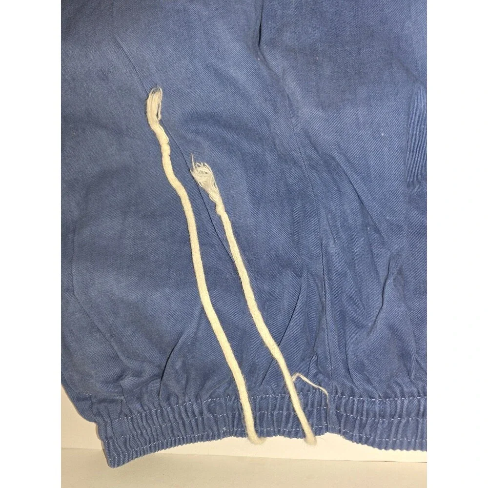 Le TIGRE Elastic Waist Pants Size M Blue Drawstring                         #229